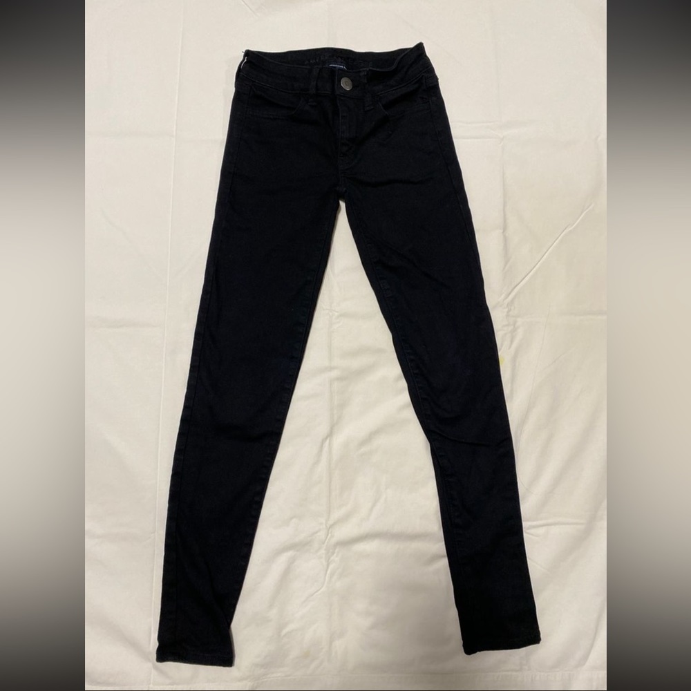 American Eagle Plain Black Ne(x)t Level Stretch Jeans